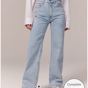 Abercrombie high rise 90’s relaxed jean